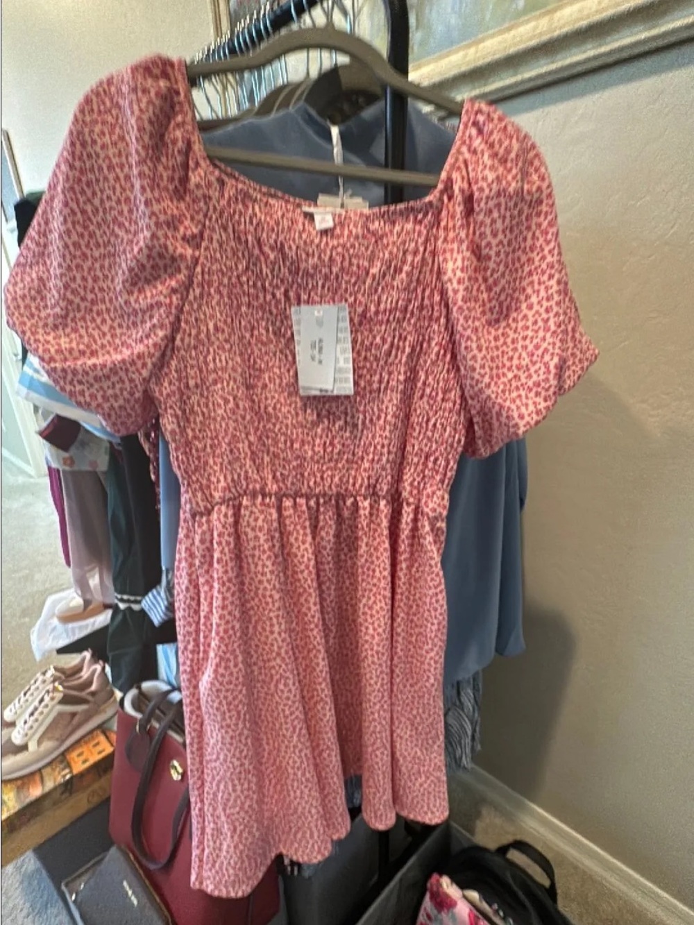 Lularoe Alina babydoll floral dress M